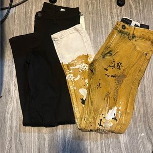 TWO pair boys trendy jeans